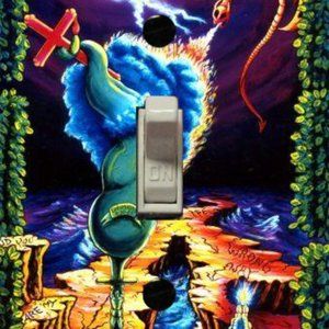 Trippy Light Switch Cover Plate Trippy Hippie Decor Psychedelic Surreal Art